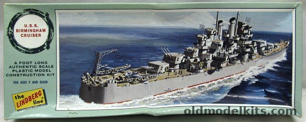 Lindberg 1/1080 USS Birmingham Light Cruiser, 792-100 plastic model kit